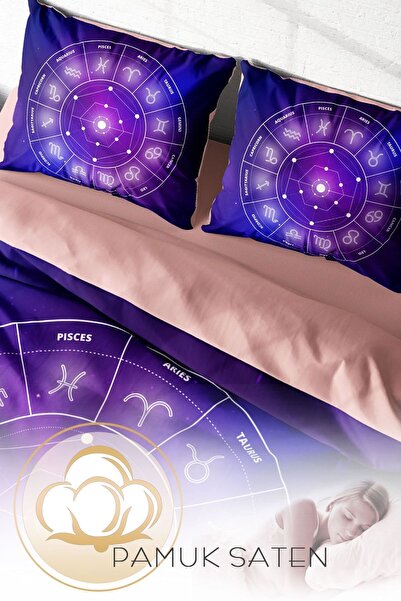 PerlaSera 3D Спеціальний дизайн постільна білизна - двоспальне, щільне бавовняне сатене, астрологія