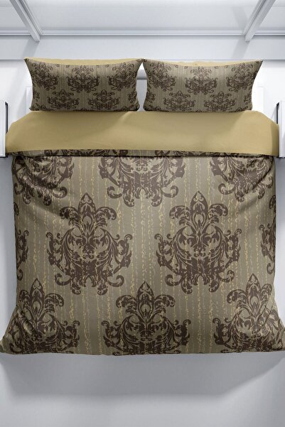 PerlaSera Harmony 3d Бавовняний сатеневий двоспальний комплект постільної білизни