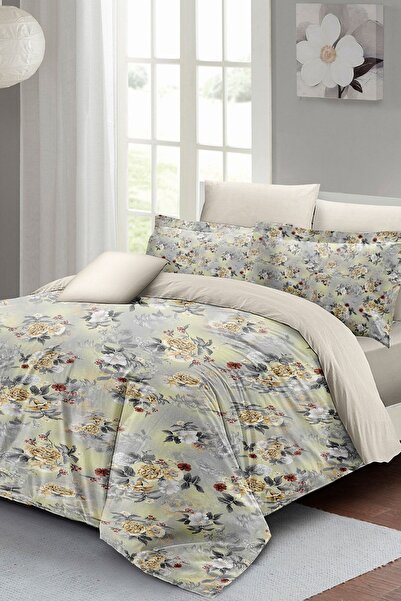 PerlaSera 3D Special Design Roses Luxury - Σετ Παπλωματοθήκη Διπλό, Πυκνό Βαμβακερό Σατέν