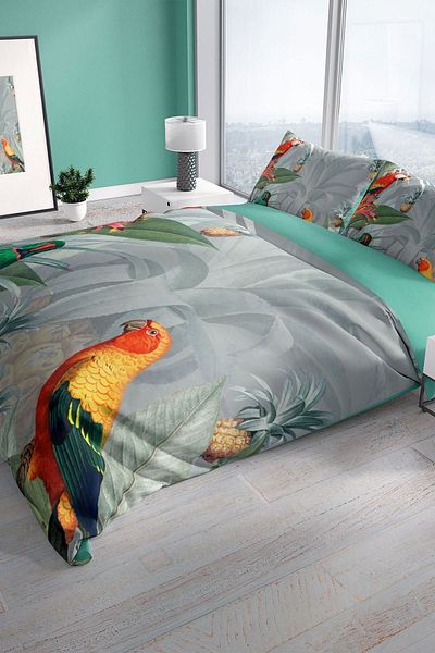 PerlaSera Parworld 3d Cotton Satin Double Duvet Cover Set