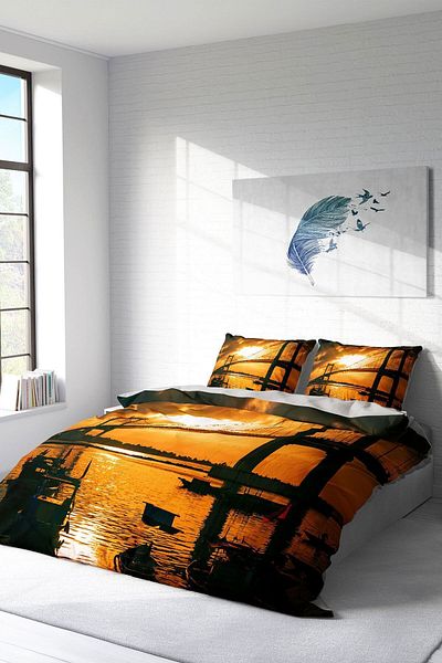 PerlaSera 3D Custom Design - Double Cotton Satin Duvet Cover Set