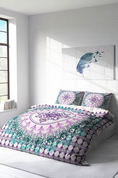 PerlaSera 3D Custom Design Focus Classic - Double Duvet Cover Set, Tightly Woven Cotton Satin