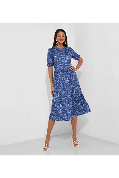 Aila Multi-color Women's Midi dress