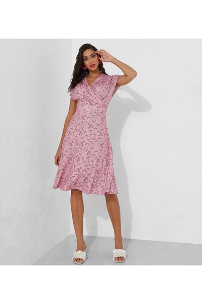 Aila Multi-color Women's Midi dress