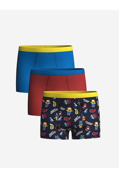LC Waikiki Boy's Navy Blue Boxers - Συσκευασία των 3
