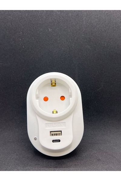Nilson U+c-type Single Current Protected Plug Socket