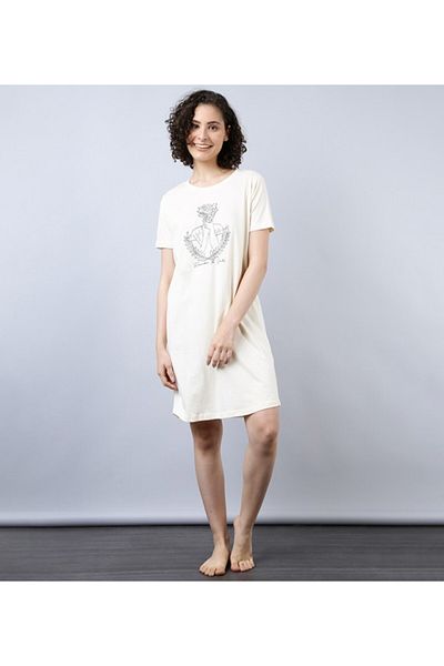 Aila Women's Sleepwear Ivory Dress