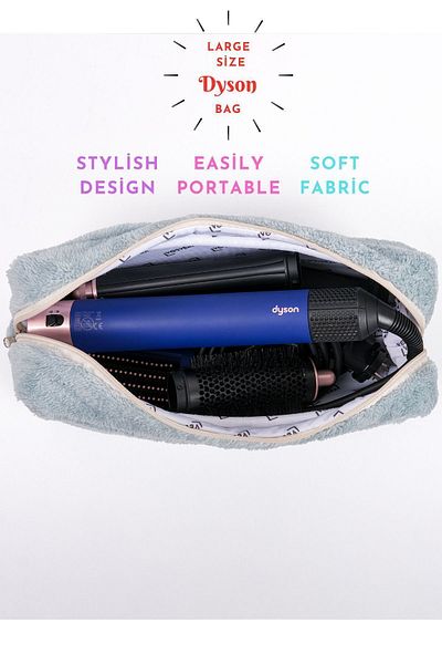vosvera Dyson Airwrap - Geantă de machiaj compatibilă de dimensiuni mari, organizată ușor de curățat