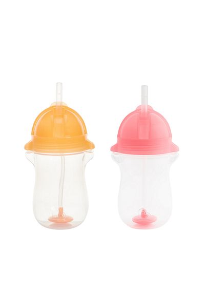Munchkin 12Months+296Ml Orange and Pink Click Lock Spout Drinking Cup