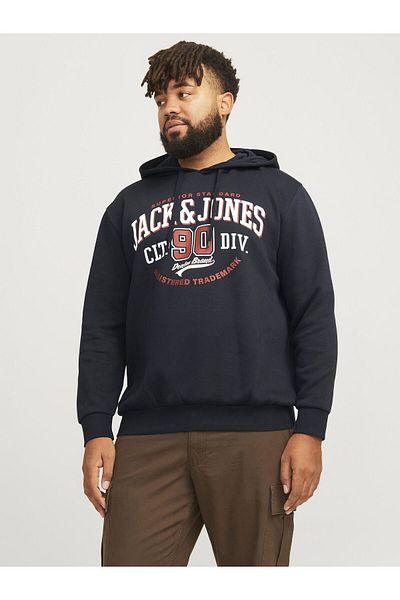 Jack & Jones Plus Kapuzenpullover Plus Logo Kapuzenpullover