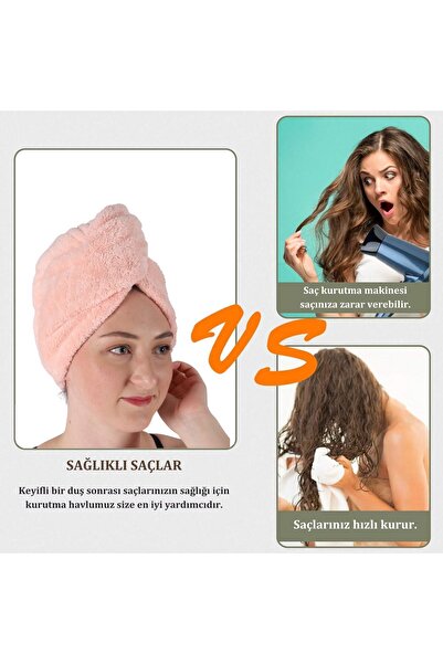 vosvera Πετσέτα θαλάσσης - Καπάκι στεγνώματος μαλλιών με κουμπιά