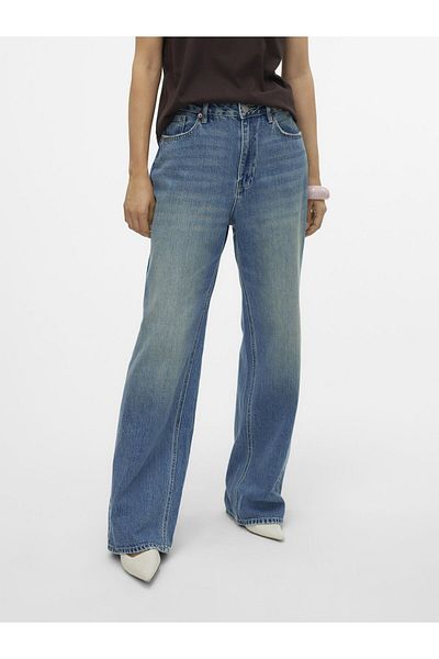 Vero Moda Düz kesim Vmtokey Niedrige Taille Gerade Geschnittene Jeans