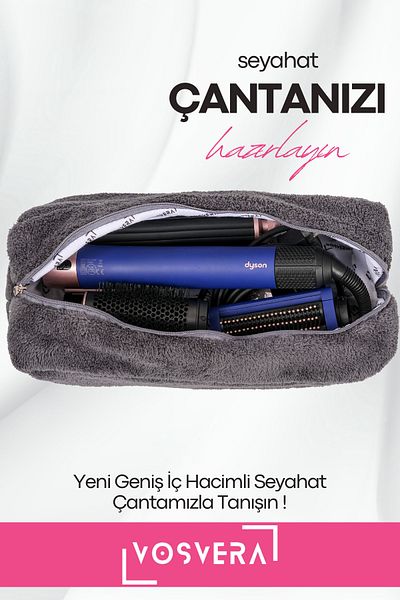 vosvera XL калъф за пътуване, съвместим с Dyson Airwrap и All Hair Styler