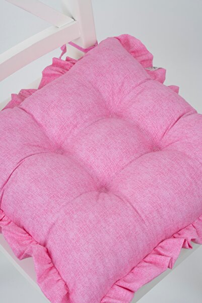 ALTINPAMUK Pink Fluffy chair - Frill and Laces, 42x42cm