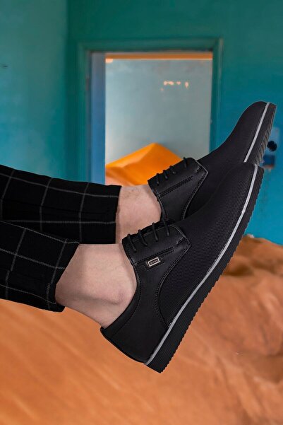 Riccon Black Printed Men's Casual Shoes0012682