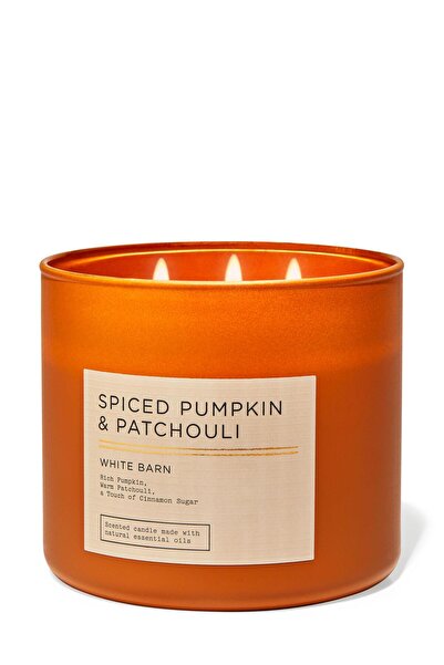 Bath & Body Works Spiced Pumpkin & Patchouli Büyük Mum 411 G