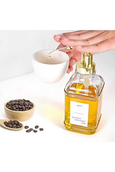 MEHAY HOME Damla 2-компонентен кристален стъклен дозатор за масло, кафе, сапу...