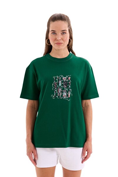 MORREZ Chaos Baskı Ve Nakış Detay T-Shirt