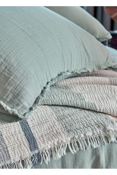 Dantela Shine Cotton - Σετ Παπλωματοθήκη Διπλής Μουσελίνας, Μέντα