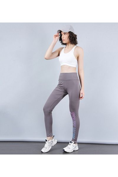 ATHLETIQ بنطال رياضي نسائي باللون الرمادي الداكن