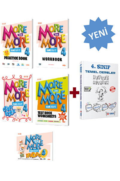 Kurmay Yayınları More And More 4. Sınıf Set Yeni Baskı + Tüm Dersler Defter Ilave