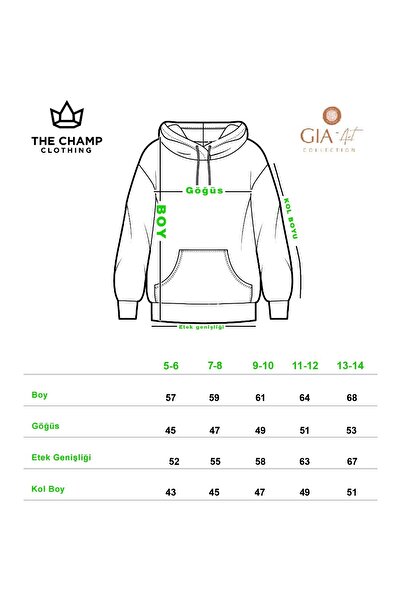 The Champ Clothing Hooded Inside Fleece Paddington Lettered Bear Figure Printed Red Unisex Kids Hoodie Sweatshirt