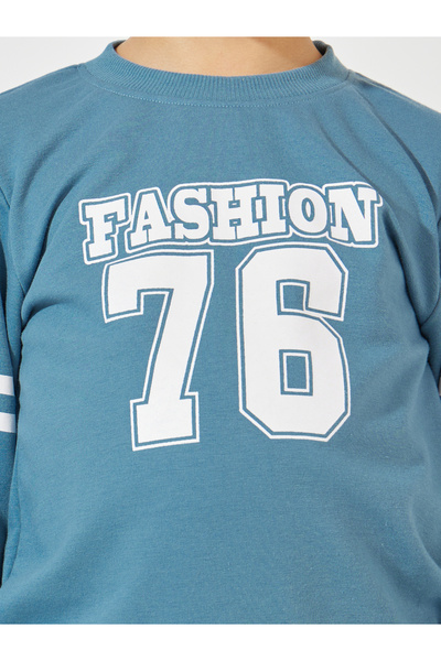 Styli Varsity Print Lightweight Sweatshirt & Joggers Set