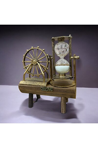 Genel Markalar Dekoratif Ahşap Standlı London Dönme Dolap Tasarımı Ve Kum Saati