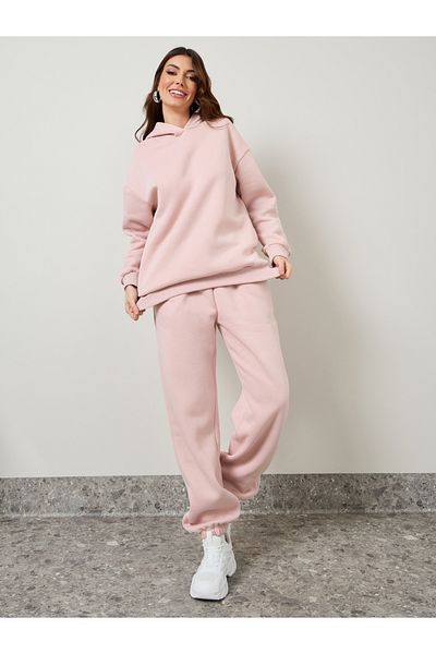Styli Solid Oversized Hoodie & Joggers Co-Ords