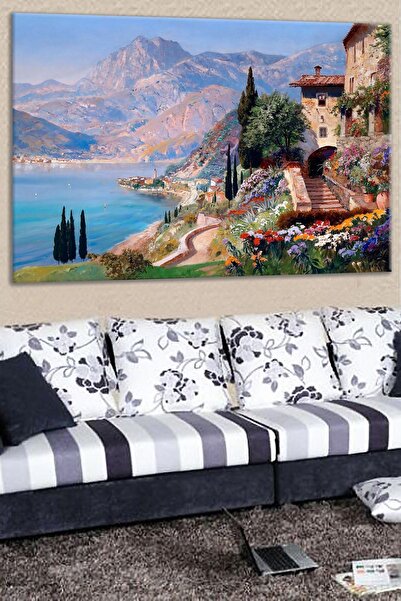 Talya Tablo Manzara Kanvas Tablo Salon Koridor Ofis Ve Yatak Odası Ideal