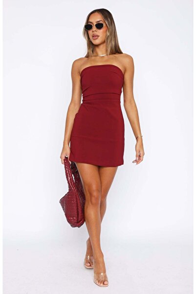 Les Séduisantes c.a. Diver Fabric Strapless Mini Dress