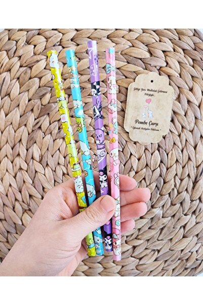 Pembe Çarşı 4 أقلام رصاص كورومي سينامورول ماي ميلودي بومبوبورين