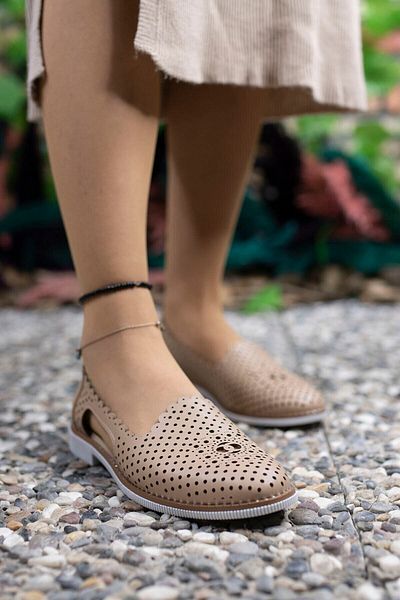 Riccon Pantofi casual pentru femei Nude 0012503