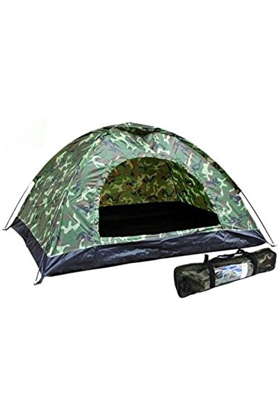 Genel Markalar 3 Kişilik Kamuflaj Desenli Kolay Kurulumlu Kamp Çadırı