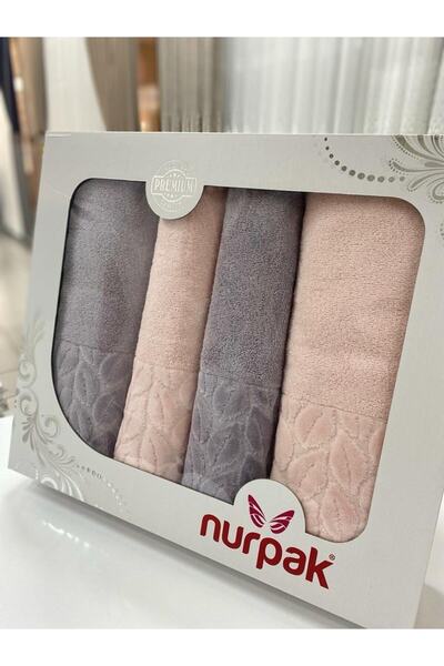 Nurpak Hazal Bath Towel Set (4 Pieces)