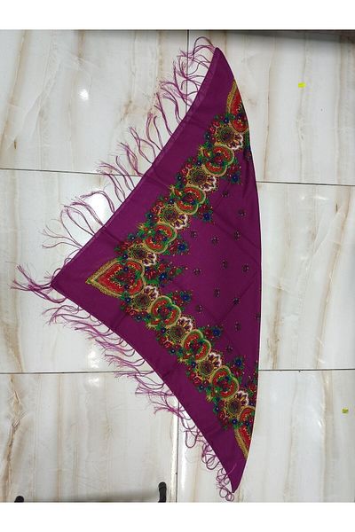 BERÇİN TAKI Tasseled Local Shawl Hamavi Shawl Authentic Writing