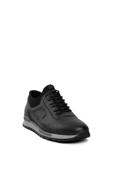 Voyager 5333 Pantofi casual negri din piele naturală pentru bărbați