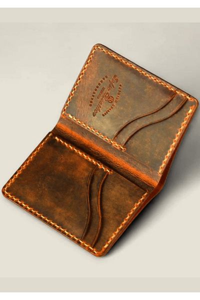 Safir Leather Δερμάτινο πορτοφόλι Viking Tan Crazy