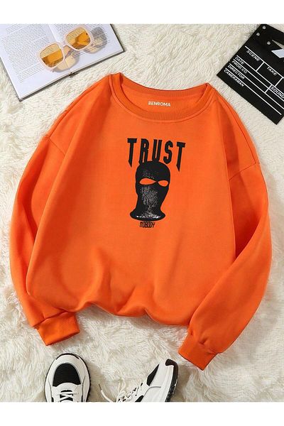 BENROMA Φούτερ UNISEX Oversize - TRUST Printed, Crew Neck