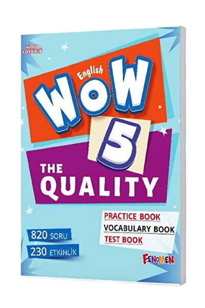Fenomen Yayıncılık WOW English 5 The Quality + Practice Book + Vocabulary Boo...