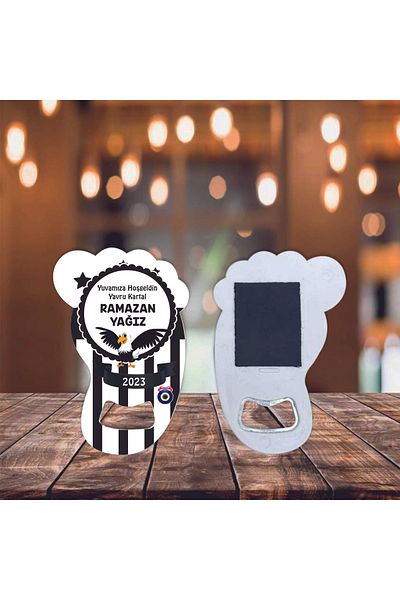 Ege ajans 10 Pieces (Card and Gelatin) Baby Opener Magnet with Fan Eagle