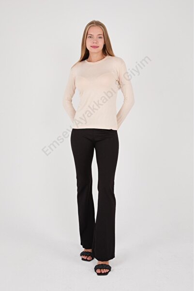 Emsey Ayakkabı & Giyim Vâscoză Lycra cu mânecă lungă cu decolteu Hijab Body -...