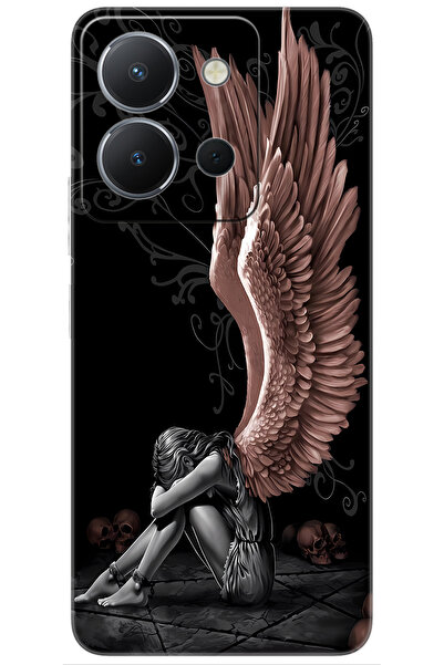 vivo Y36 (V2247) Uyumlu Kılıf Desen Baskılı Silikon Enslaved Angel STK:654 CP...
