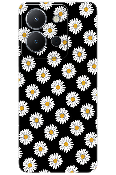 vivo Y36 (V2247) Uyumlu Kılıf Desen Baskılı Silikon Papatya Serisi STK:634 CP...