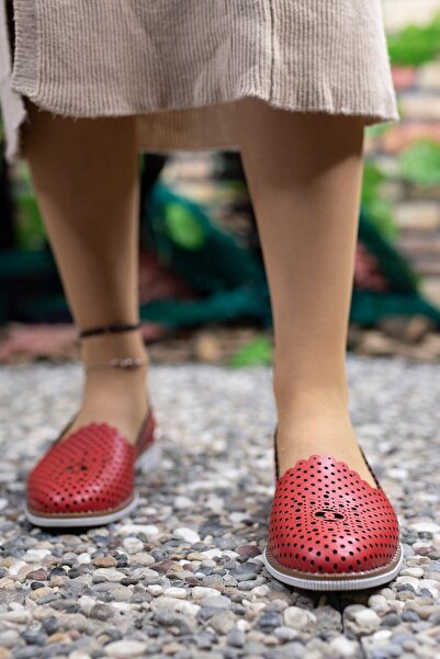 Riccon Women's Red Casual Shoes0012503