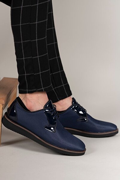 Riccon Navy Blue Men's Casual Shoes0012232