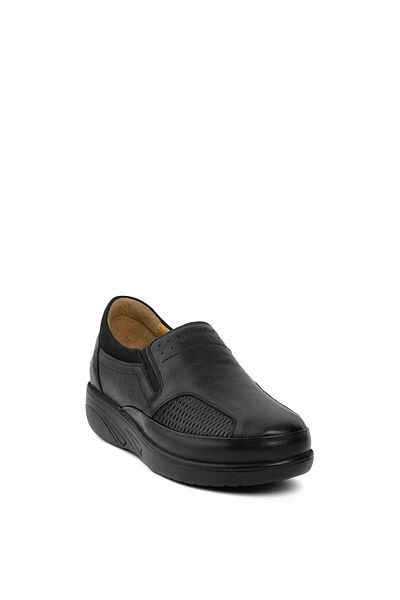Ayakkabı Fuarı Elit SRK42631 - Pantofi de damă negri din piele naturală
