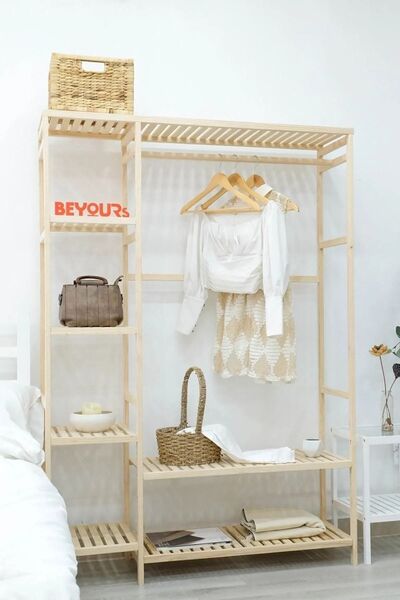 BRKDESING Brk Design Ahşap Gardırop 150x96x35