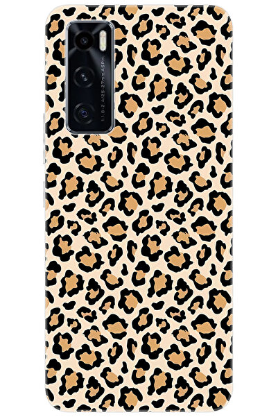 vivo Y70 (V2023) Uyumlu Kılıf Desen Baskılı Silikon Leopar Desen STK:743 CP-9...