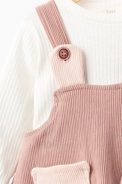 Banamio Velvet Gilet Set with Balloon Skirt - Ruby Teddy Bear Detail